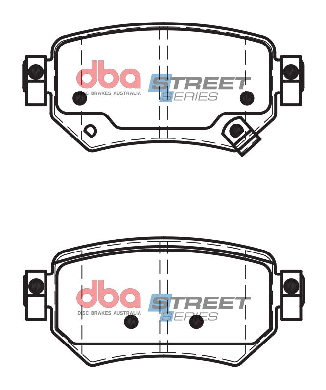 Ss Street Series Brake Pads Mazda 6 2012 On Rear DB2425SS - DBA