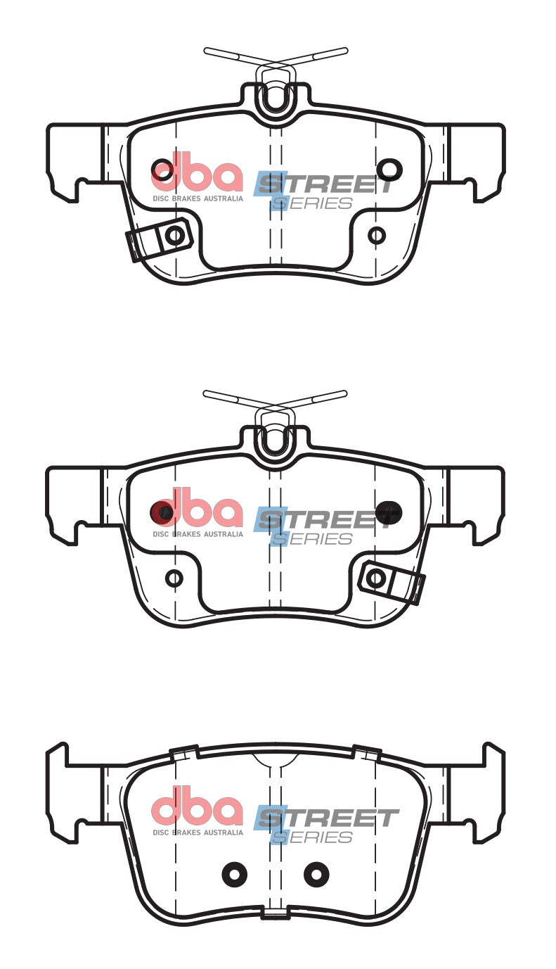 Ss Street Series Brake Pads Honda Civic 2016 On Rear DB2429SS - DBA