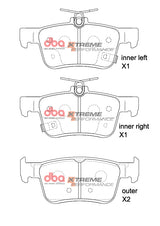 Xp Xtreme Performance Brake Pads Honda Civic 2016 On Rear DB2429XP - DBA | Universal Auto Spares