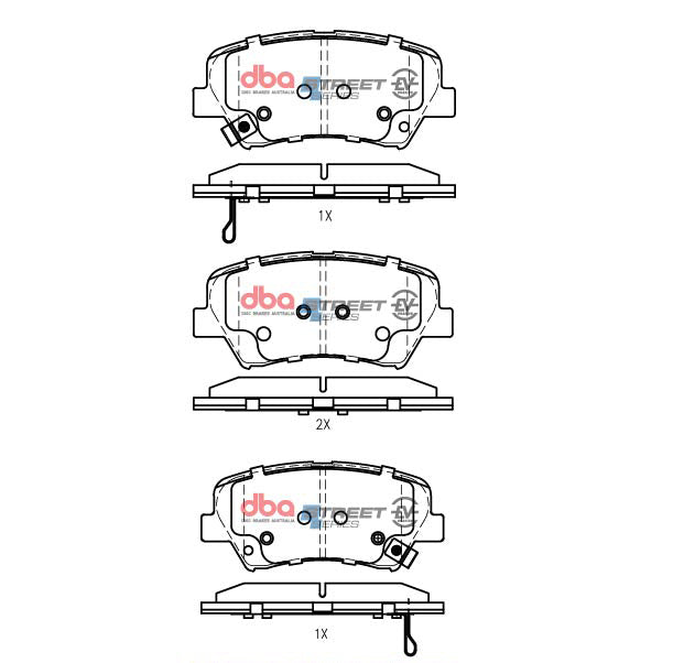 Ssev Street Series Brake Pads Hyundai Ioniq/Kia Niro 2017 On Front DB2443SSEV - DBA