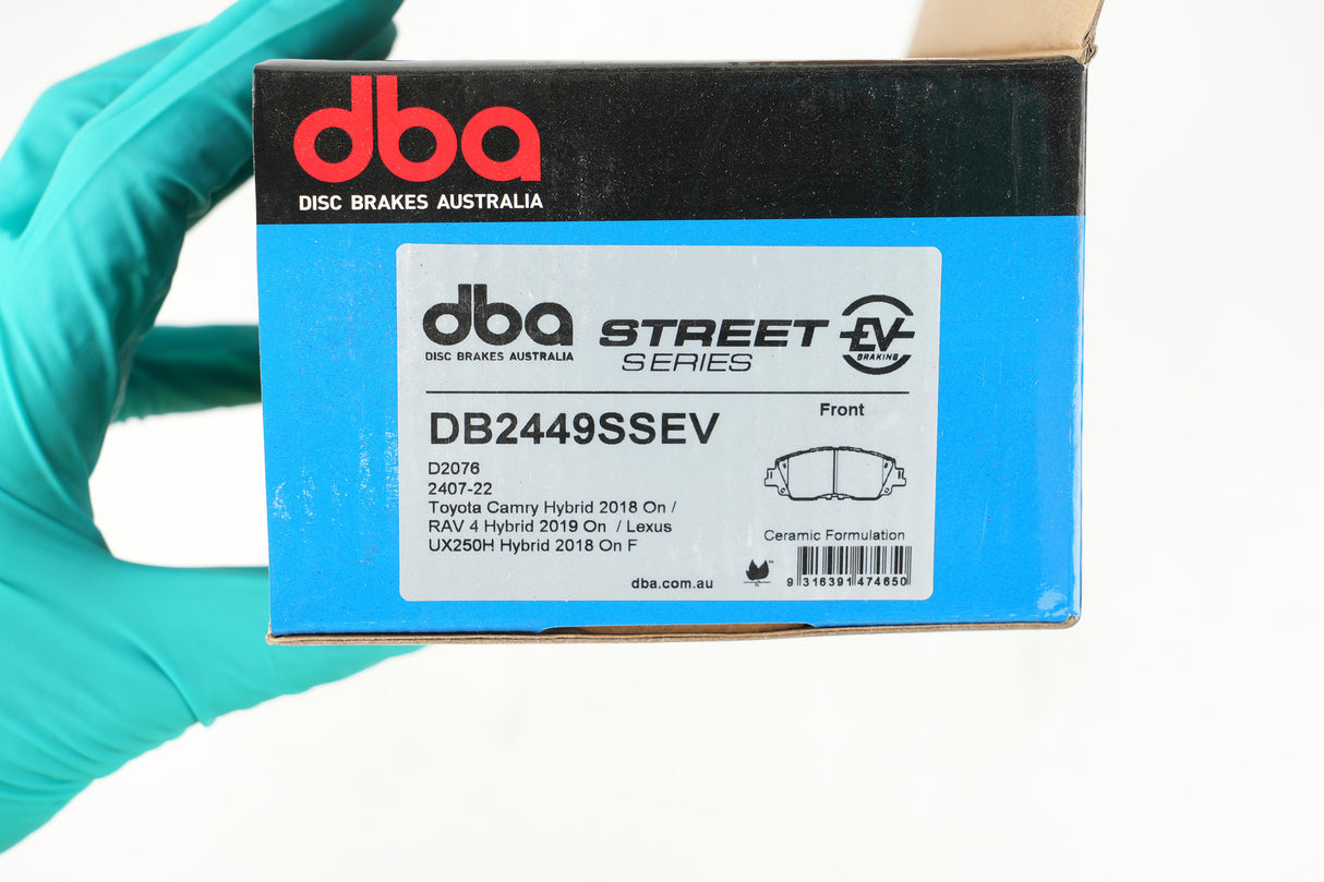 Ssev Street Series Brake Pads Toyota Camry Hybrid 2018 On/Rav 4 Hybrid 2019 On/Lexus UX250H Hybrid 2018 On Front DB2449SSEV - DBA