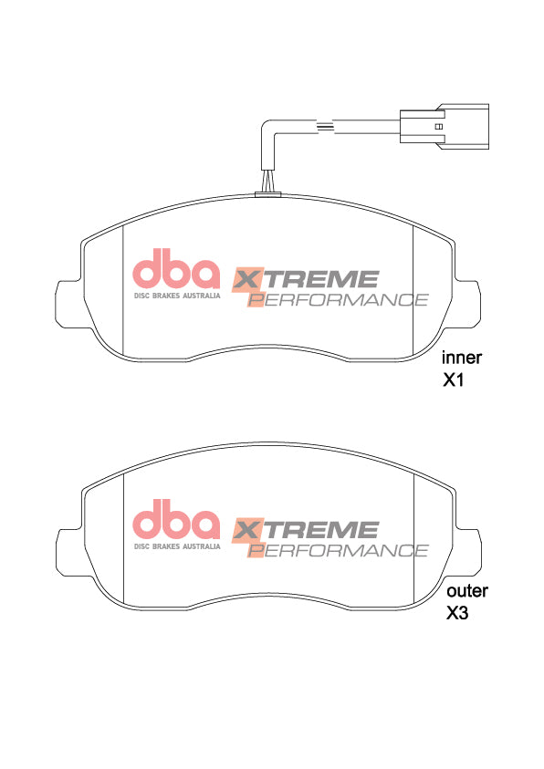 Xp Performance Brake Padsrenault Master Swb LOW2013 -> Front DB2476XP - DBA