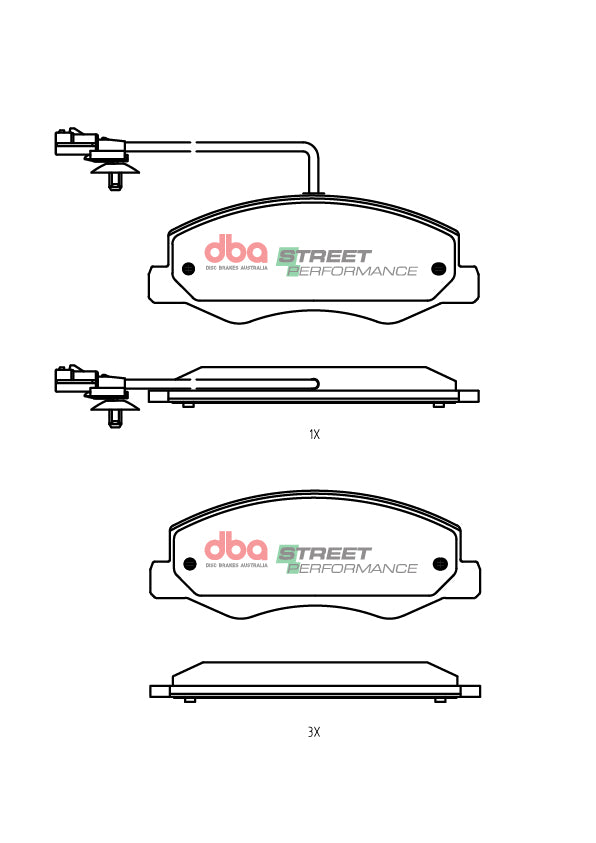 Sp Performance Brake PadsRenault Master Swb Lower 2013-> Rear DB2477SP - DBA