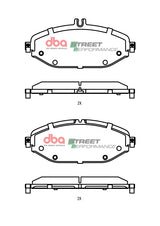Sp Performance Brake Pads Mercedes-Benz C 250 C-CLASS(W205) Standard Brake System. DB2551SP - DBA | Universal Auto Spares