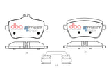 Ss Street Series Brake PADMercedes Benz S500 W222 Cls 2014 2023 DB2580SS - DBA | Universal Auto Spares
