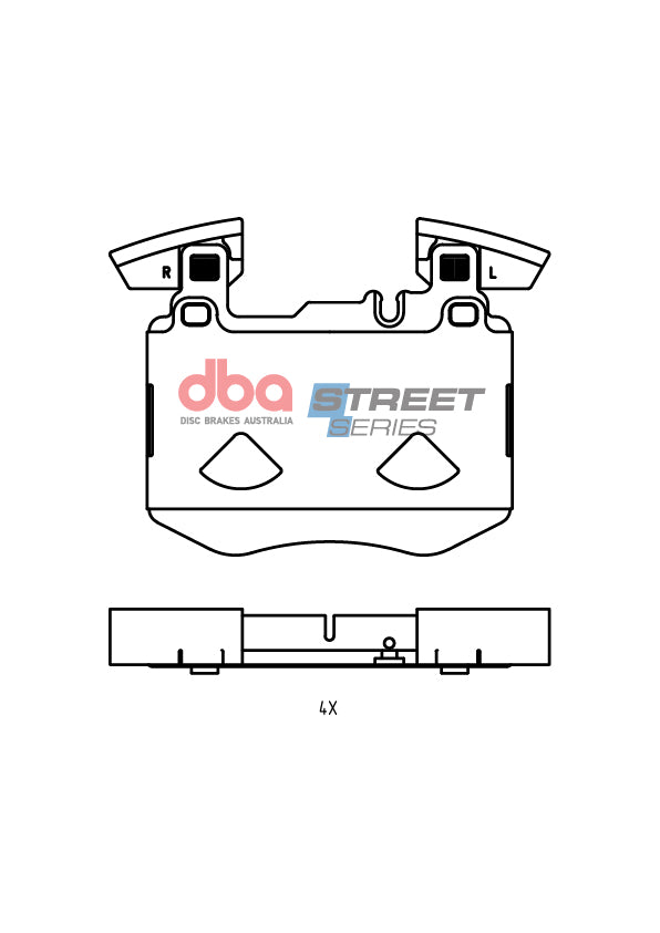 Ss Street Series Brake Pads Mercedes-Benz GLC300 Glc 300 350 E Plug-In Non Sport 20 DB2622SS - DBA