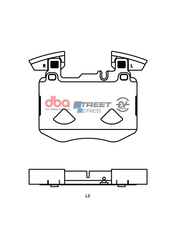 Ssev Street Series Brake Pads Mercedes-Benz GLC300 350 E Plug-In Non Sport DB2622SSEV - DBA