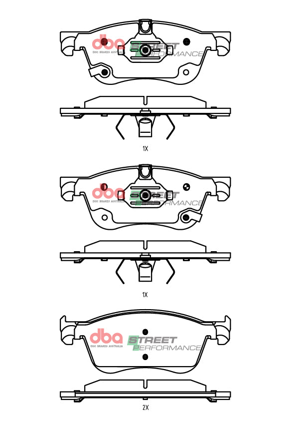 Sp Performance Brake PadsMitsubishi Outlander 7 SEAT2021 > Front DB2633SP - DBA