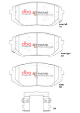 Xp Performance Brake Pads Hyundai Ioniq 5/KIA EV6 2022 On Front DB2647XP - DBA | Universal Auto Spares