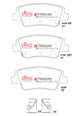 Xp Performance Brake Pads Hyundai Ioniq 5/KIA EV6 2022 On Front DB2648XP - DBA | Universal Auto Spares