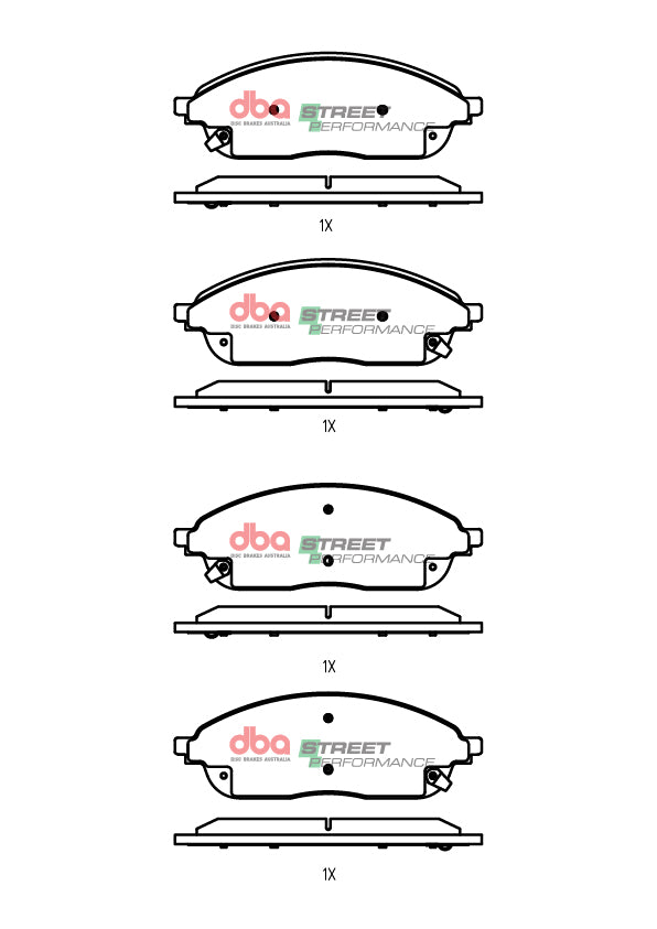 Sp Performance Brake PadsJeep Grand Cherokee Wl 2021-> Front DB2711SP - DBA