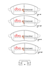 Xp Performance Brake Padsjeep Grand Cherokee WL2021-> Front DB2711XP - DBA | Universal Auto Spares