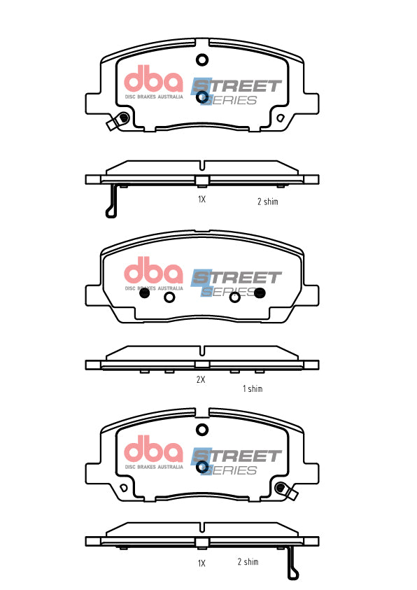 Ss Street Series Brake Pads Genesis GV80 Suitable For Vehicleswith 19\ Wheels (360MM Brake DB2756SS - DBA