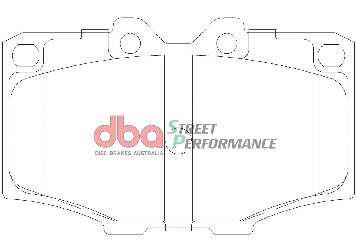 Sp Performance Brake Pads Eunos Toyota HiLux- Landcruiser 83-90 Front DB288SP - DBA