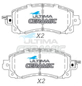 Brake Pads Fits SUBARU FORESTER SK 9/2018, XV 5/17, IMPREZA 10/16 ON & LEVORG FRONT CERAMIC DISC PAD DB3003C (DB3003) - Ultima