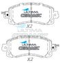 Brake Pads Fits SUBARU FORESTER SK 9/2018, XV 5/17, IMPREZA 10/16 ON & LEVORG FRONT CERAMIC DISC PAD DB3003C (DB3003) - Ultima