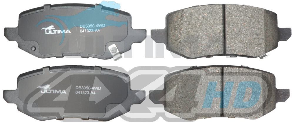 Disc Brake Pads HD 4X4 (R) Fits GWM UTE CANNON 2019-ON DB3050-4WD (DB3050) - Ultima