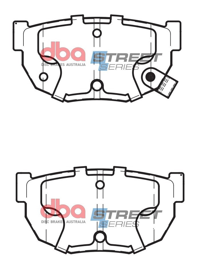 Ss Street Series Brake Pads Nissan 1982-2004 Rear DB325SS - DBA