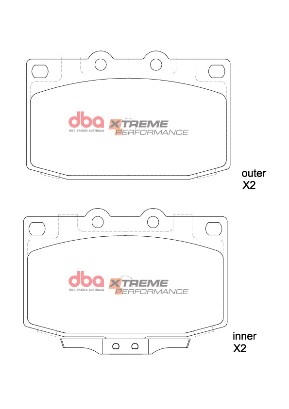Xp Performance Brake Pads Mazda RX7 1992 2002 Front DB416XP - DBA