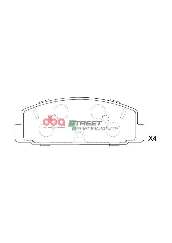 Sp Performance Brake Pads Mazda RX7 1992 2002 Rear DB417SP - DBA