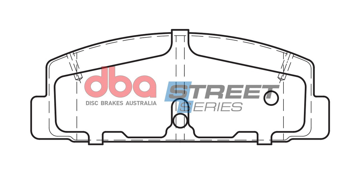 Ss Street Series Brake Pads Ford & Mazda 1989-2014 Rear DB417SS - DBA