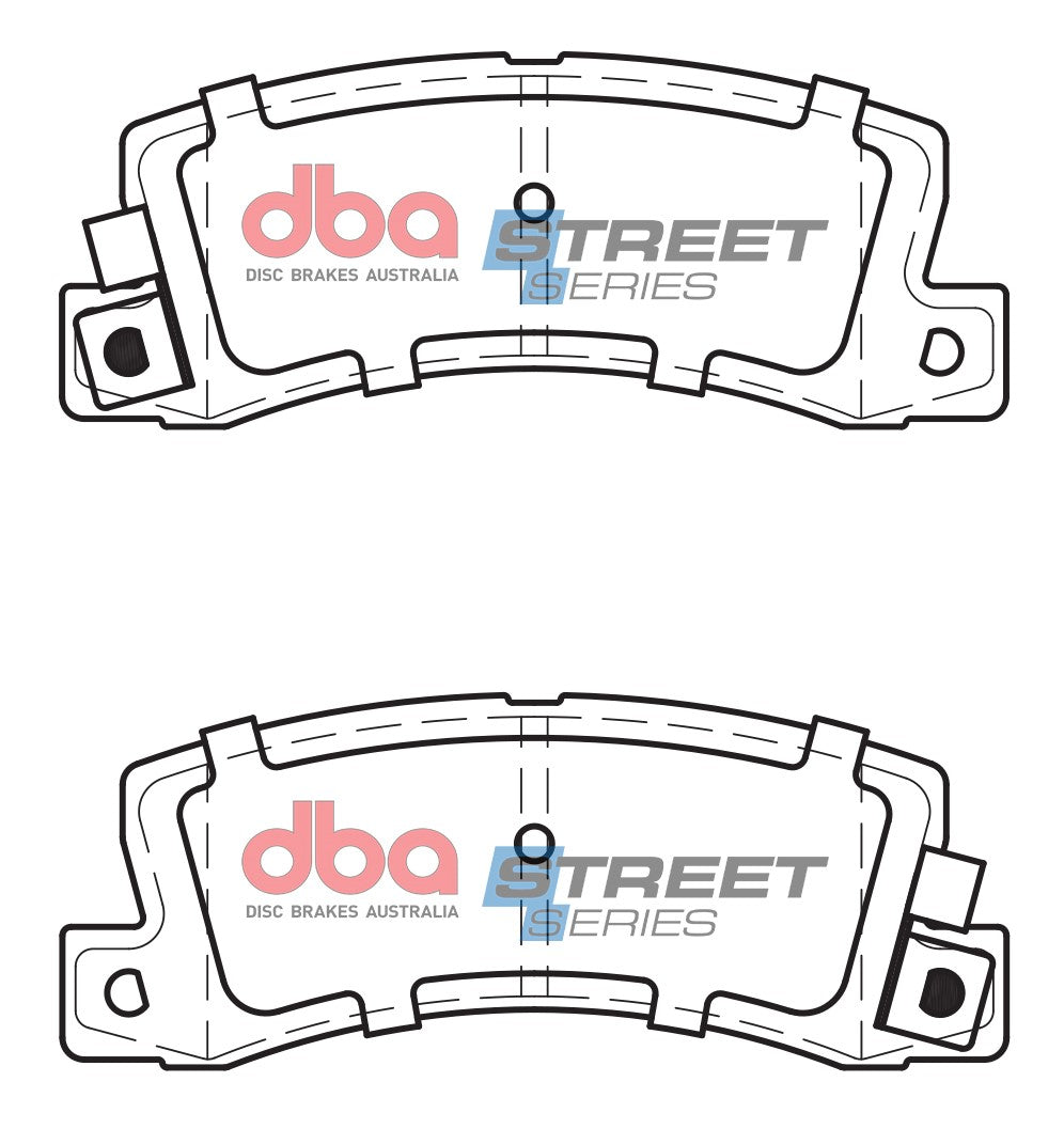 Ss Street Series Brake Pads Holden/Lexus & Toyota 1983-2002 Rear DB422SS - DBA