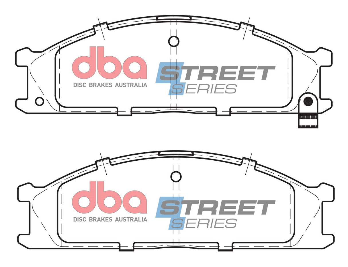 Ss Street Series Brake Pads Isuzu/Nissan & Subaru 1986-2014 Front DB438SS - DBA