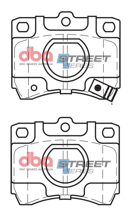 Ss Street Series Brake Pads Ford/Kia & Mazda 1985-2014 Front DB442SS - DBA