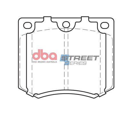 Ss Street Series Brake Pads Ford/Holden/Hyundai/Rolls & Triumph 1968-1987 Front DB625SS - DBA
