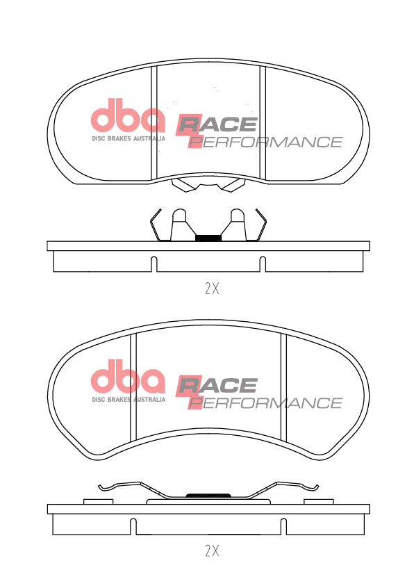Race Brake Pads Holden Hq -Hj DB6RP - DBA