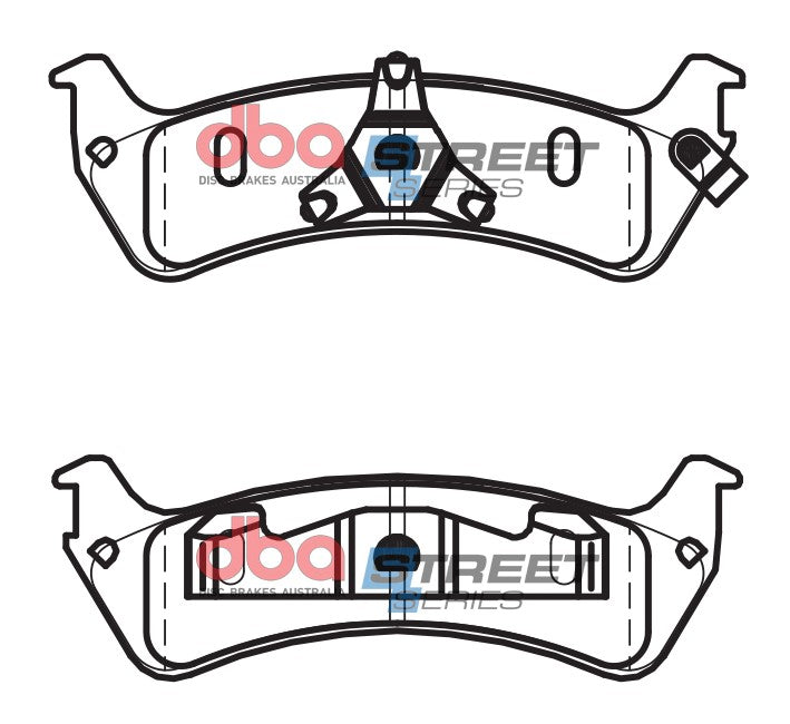 Ss Street Series Brake Pads Ford Explorer 1991-2001 Rear DB7545ASS - DBA