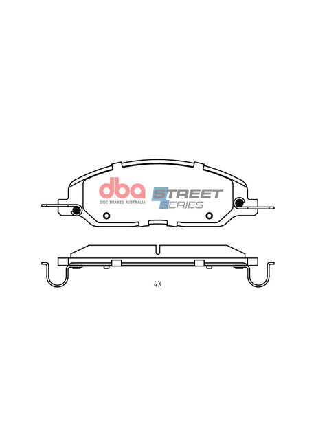 Ss Street Series Brake Pads Ford Mustang 2010 4.6L 235KW 2005-2010 Front DB7986SS - DBA