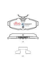 Ss Street Series Brake Pads Ford Mustang 2010 4.6L 235KW 2005-2010 Rear DB7987SS - DBA | Universal Auto Spares