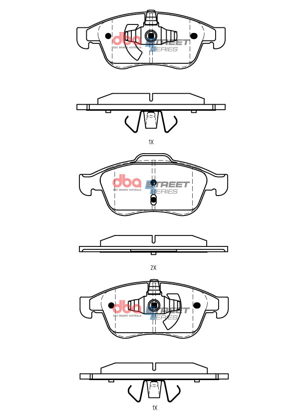 Ss Street Series Brake Pads Renault Captur 2023 On Front DB7988SS - DBA