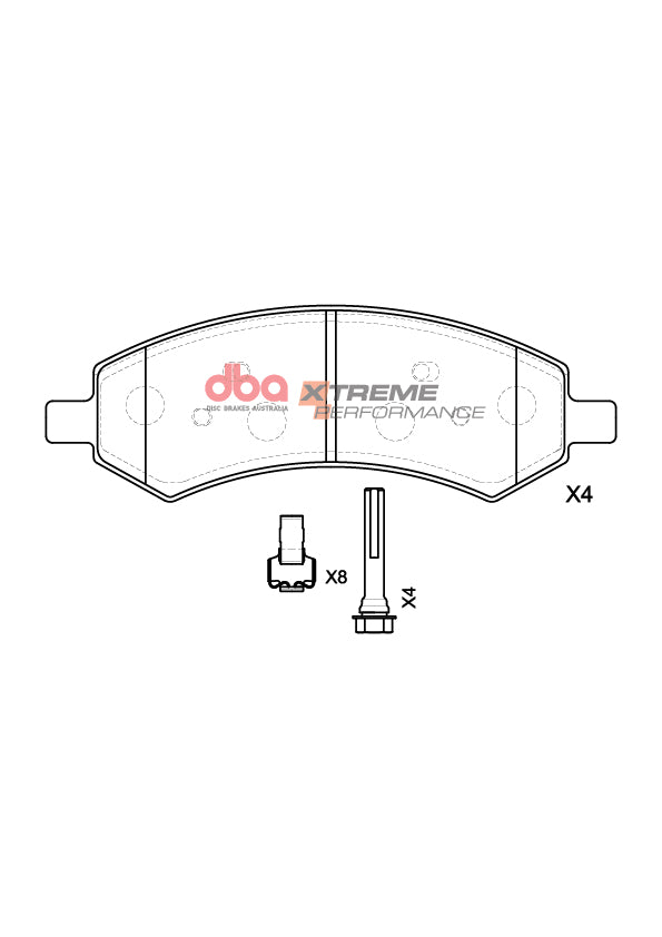 Sp Performance Brake Pads Dodge Dakota/Ram 2006 -> Front DB7991XP - DBA
