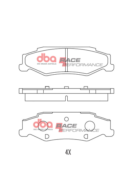Race Brake Pads Chevrolet Corvette Rear DB8285RP - DBA