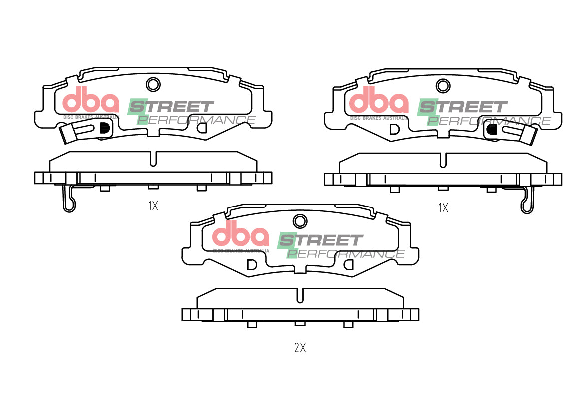 Sp Performance Brake PADSC6 Corvette 298KW. DB8285SP - DBA