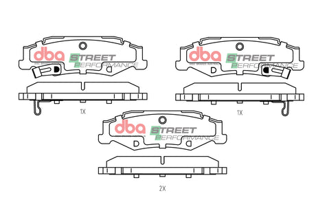 Sp Performance Brake PADSC6 Corvette 298KW. DB8285SP - DBA