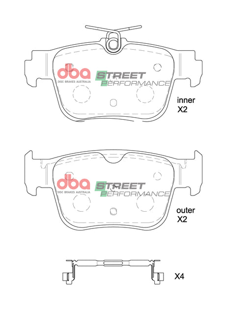 Sp Performance Brake Pads Cupra Formentor 1KY 2022 On Rear DB8850SP - DBA
