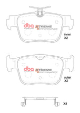 Xp Performance Brake Pads Cupra Formentor 1KY 2022 On Rear DB8850XP - DBA | Universal Auto Spares