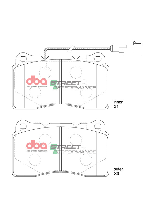 Sp Performance Brake Pads Maserati Ghibli & Ghibli -S (Non Dual Cast) 08.2013 Front DB8861SP - DBA