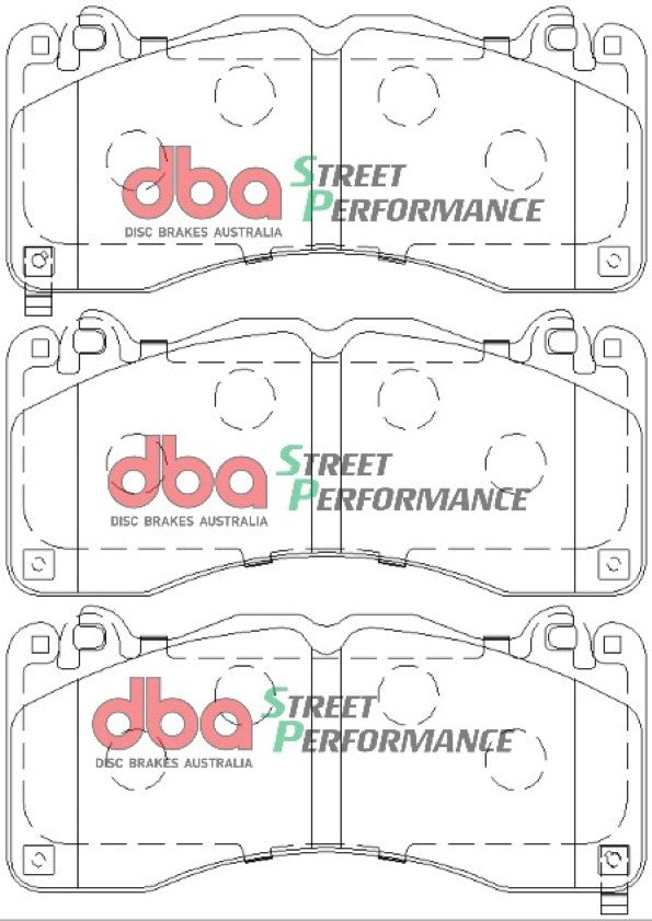 Sp Performance Brake Pads Ford Mustang 2015 Brembo 6 Piston Front DB9021SP - DBA