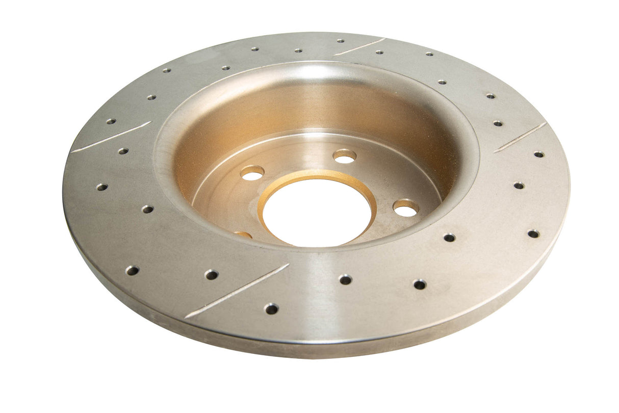 Street Gold Cross-Drilled/Slotted SldFord 90-94 Ea-Ed Rear DBA111BX - DBA