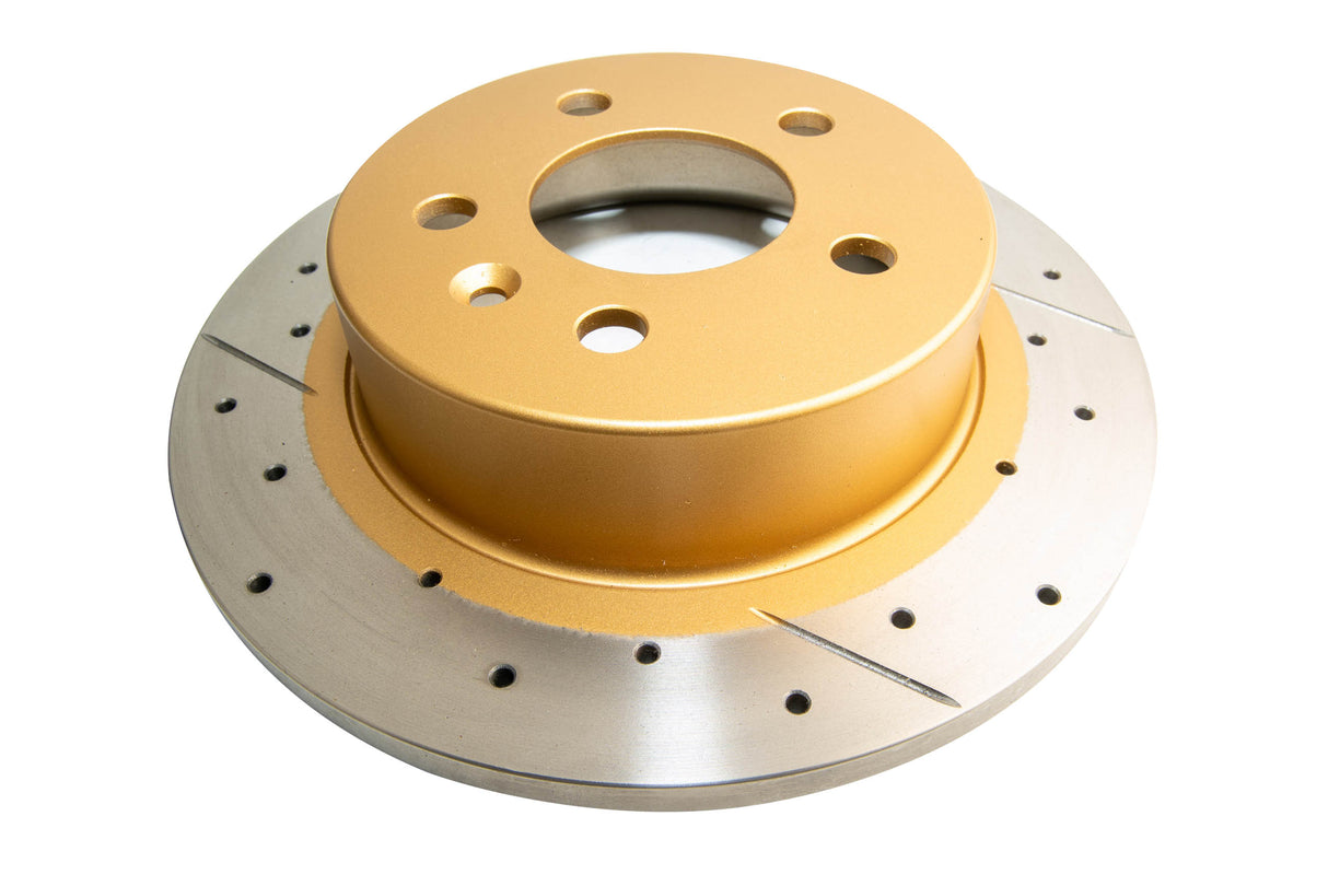 Street Gold Cross-Drilled/Slotted SldFord 90-94 Ea-Ed Rear DBA111BX - DBA
