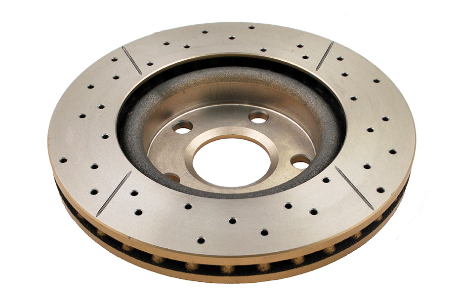 Street Gold Cross-Drill/Slotted Kp Commodore Ve/Vf V6 06-> Front DBA2026X - DBA