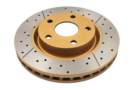 Street Gold Cross-Drill/Slotted Kp Commodore Ve/Vf V6 06-> Front DBA2026X - DBA | Universal Auto Spares