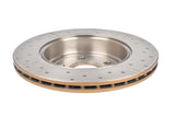 Street Gold Cross-Drill/Slotted Kp Commodore Ve/Vf V8 06-> Rear DBA2029X - DBA