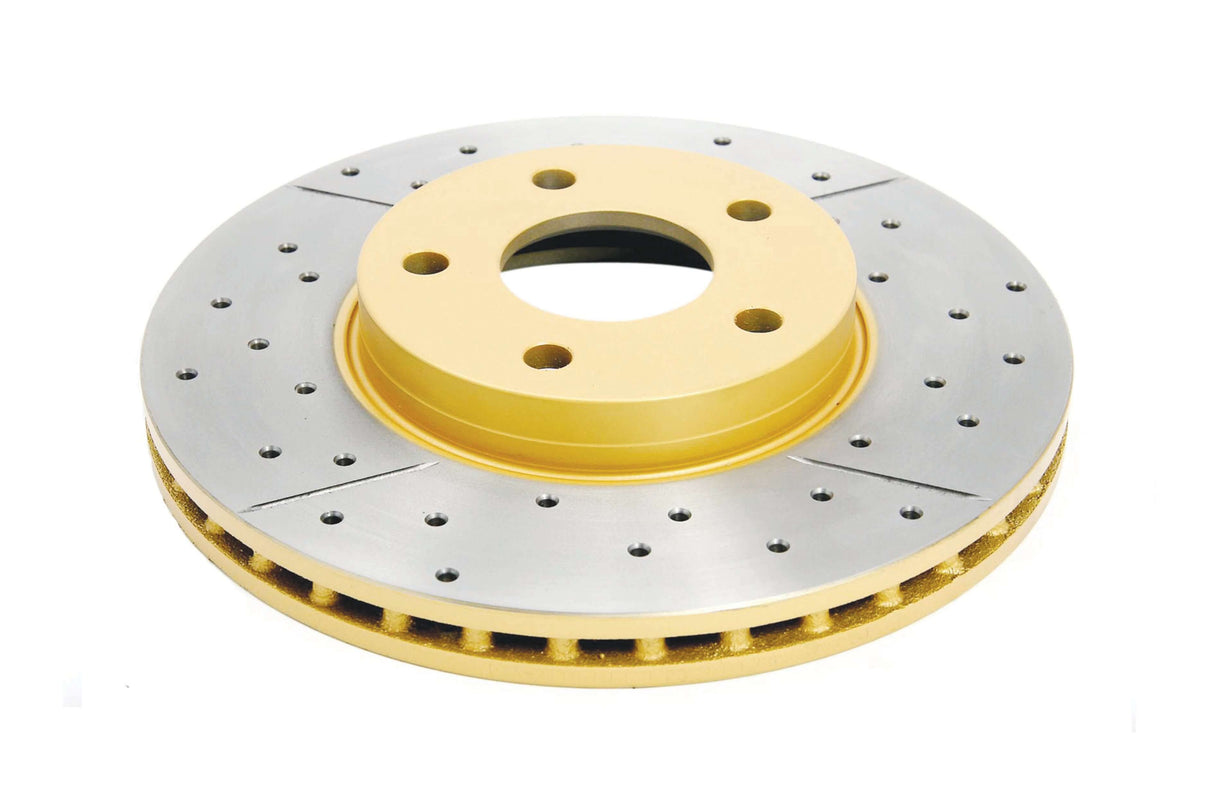 Street Gold Cross-Drill/Slotted Kp Ford Focus 05-> Front DBA2118X - DBA