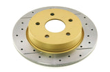 Street Gold Cross-Drilled/Slotted SldFord Focus 05-> Rear DBA2119X - DBA | Universal Auto Spares
