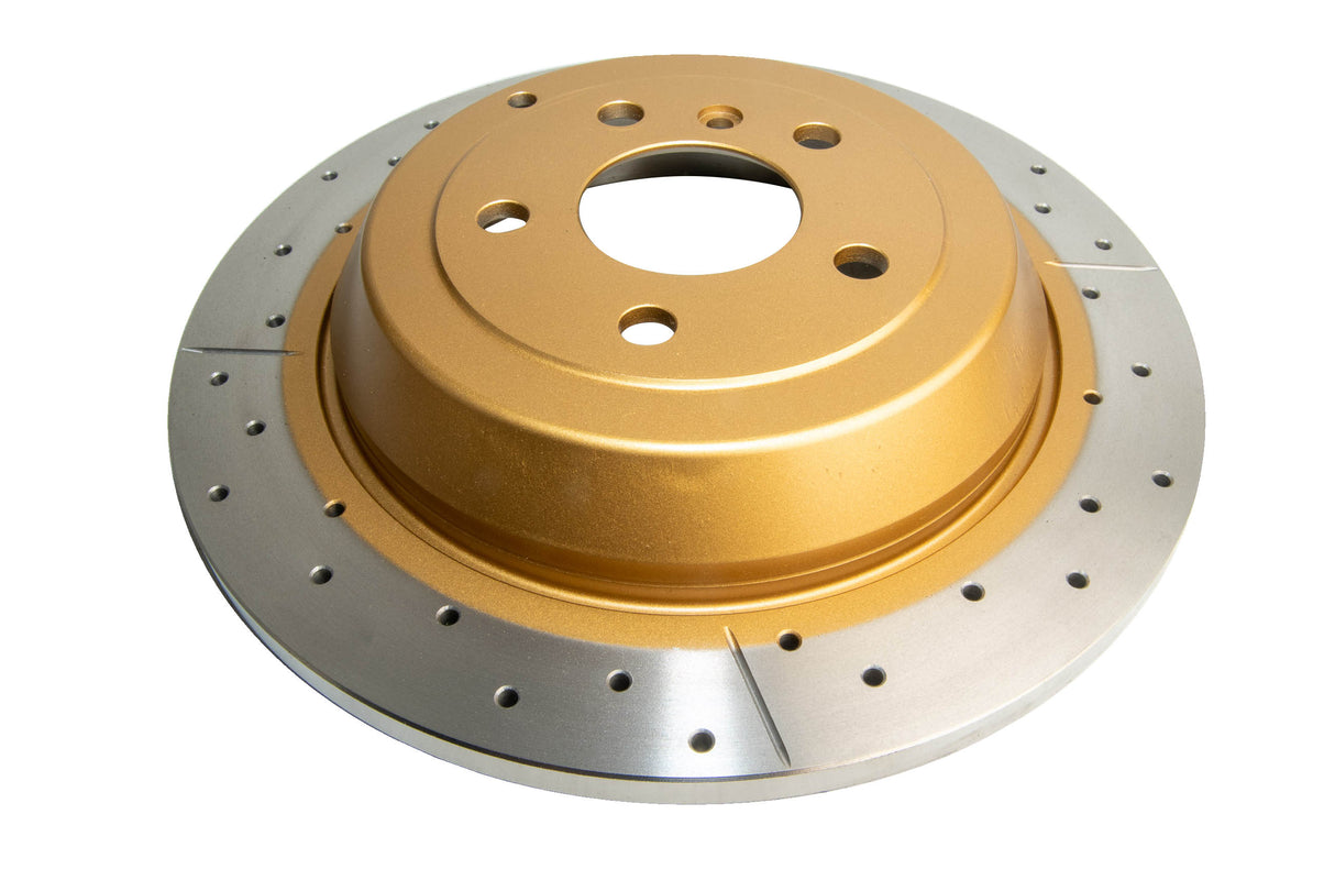 Street Gold Cross-Drilled/Slotted SldMercedes M Class 05-> Rear DBA2253X - DBA